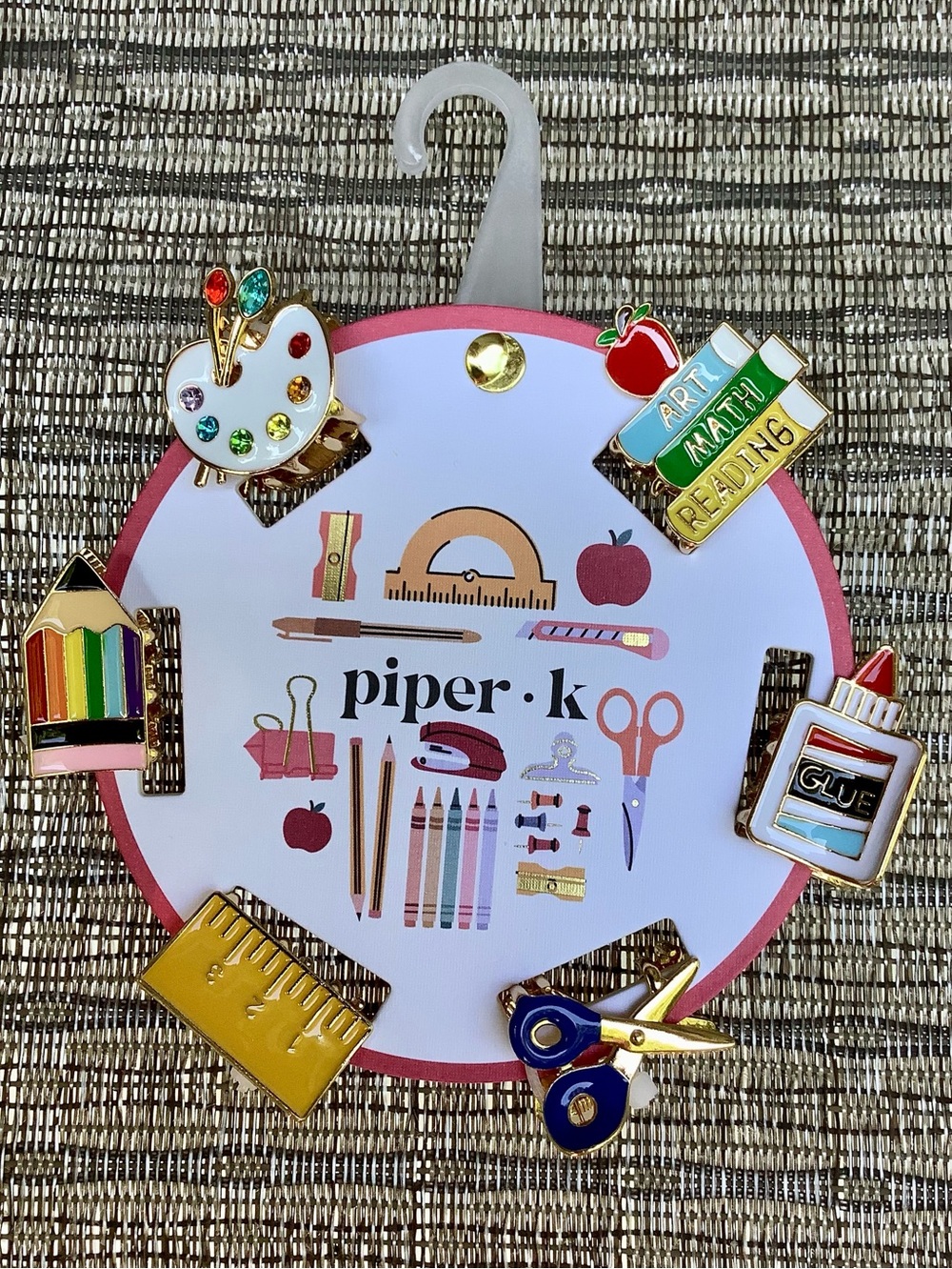 NWT Piper K Back to School Mini Air Clip Palette 6 Unique Gold Tone